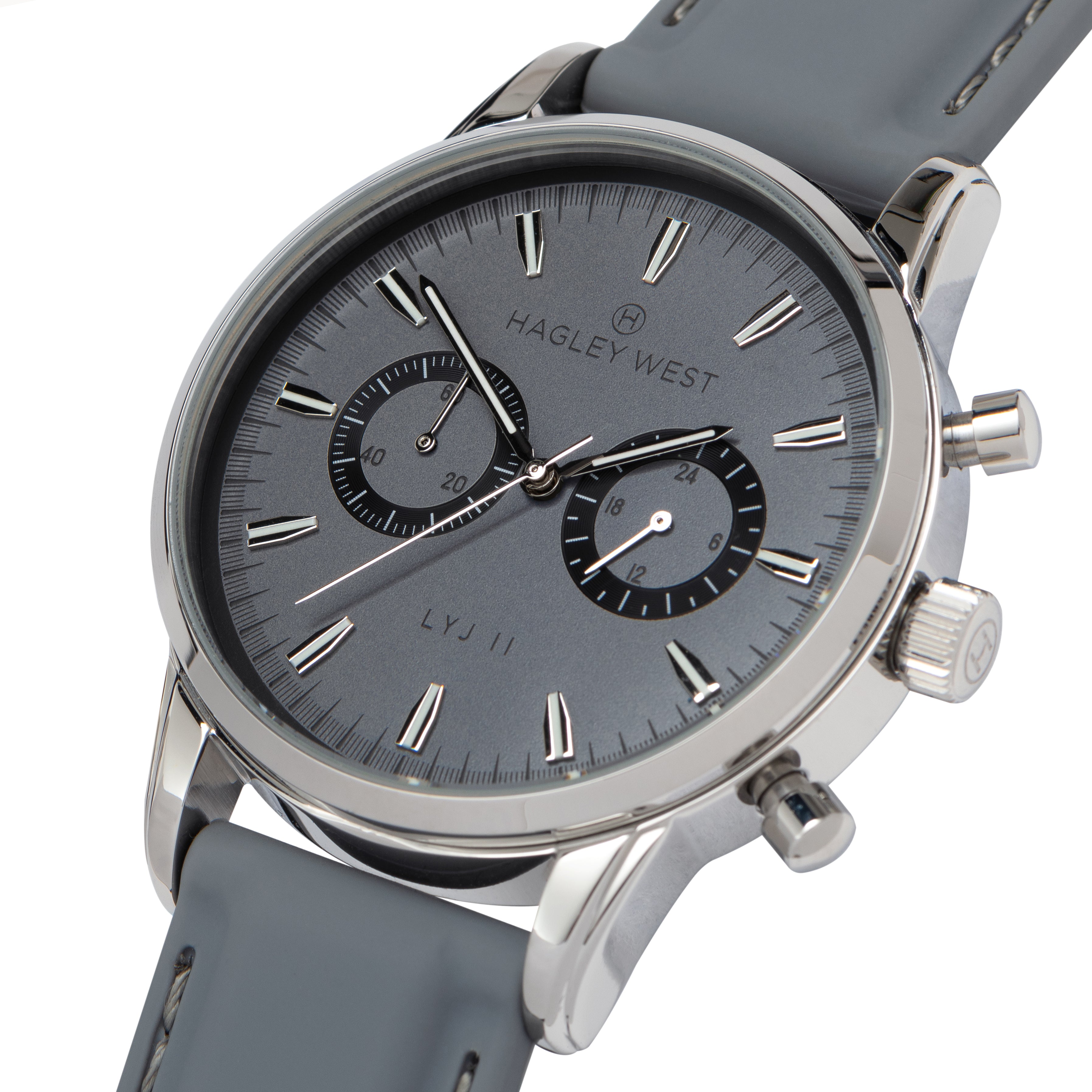 LYJ II Oslo | Grey & Silver Watch | Men's Watches | Hagley West