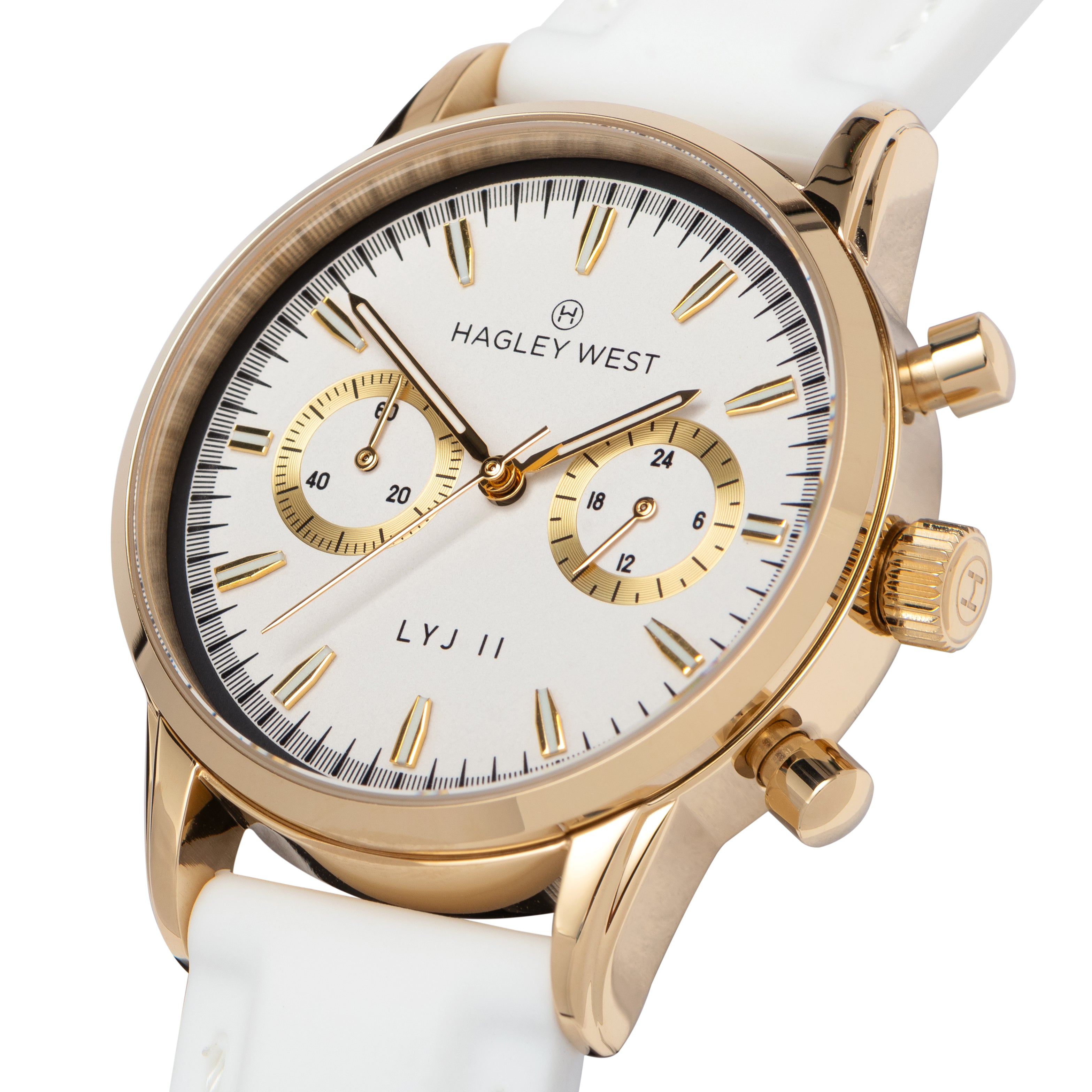 LYJ II Rome | White & Gold Watch | Women's Watches | Hagley West