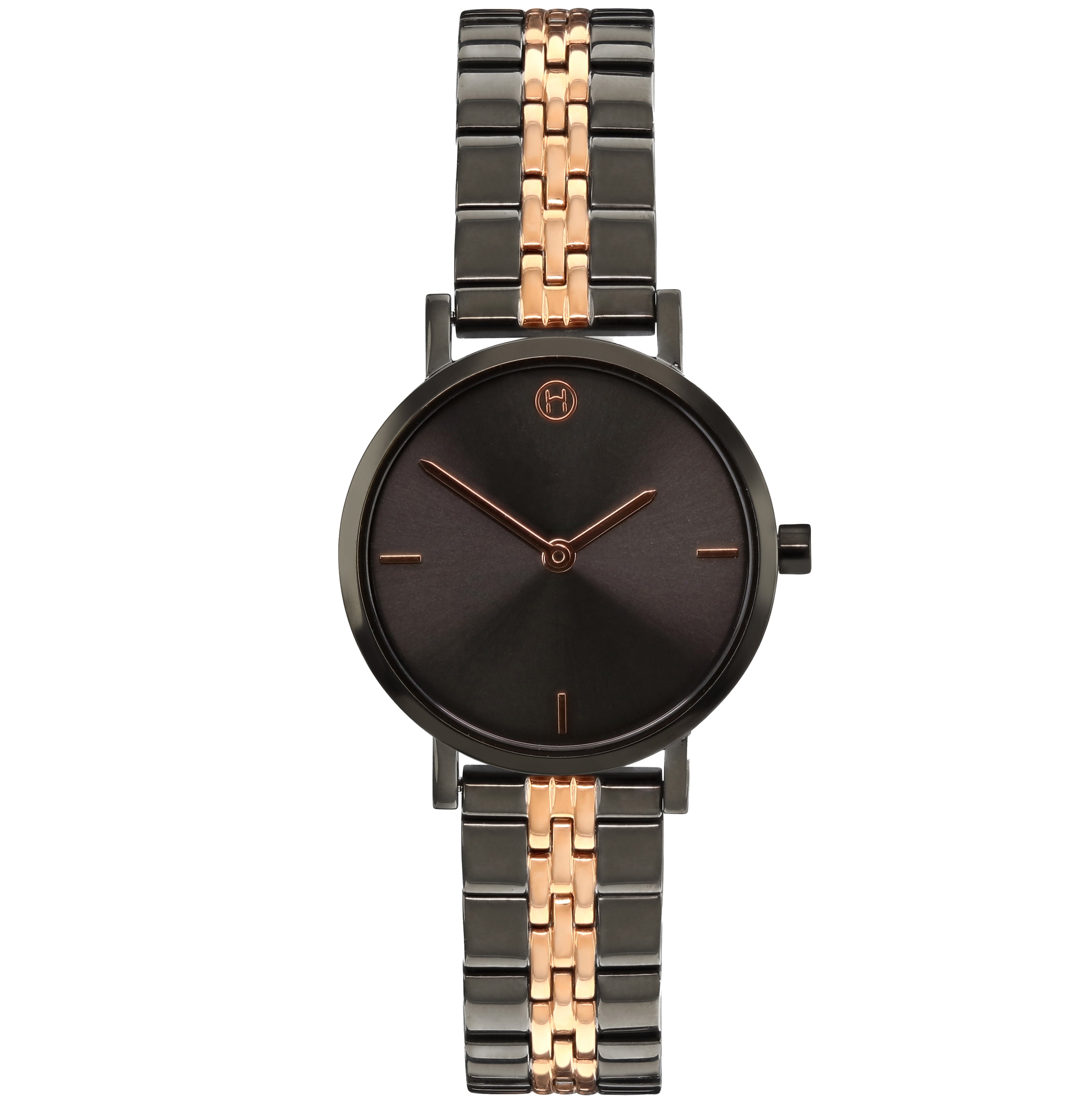 Herts Aldbury | Gunmetal & Rose Gold Watch | Women's Watches | Hagley West