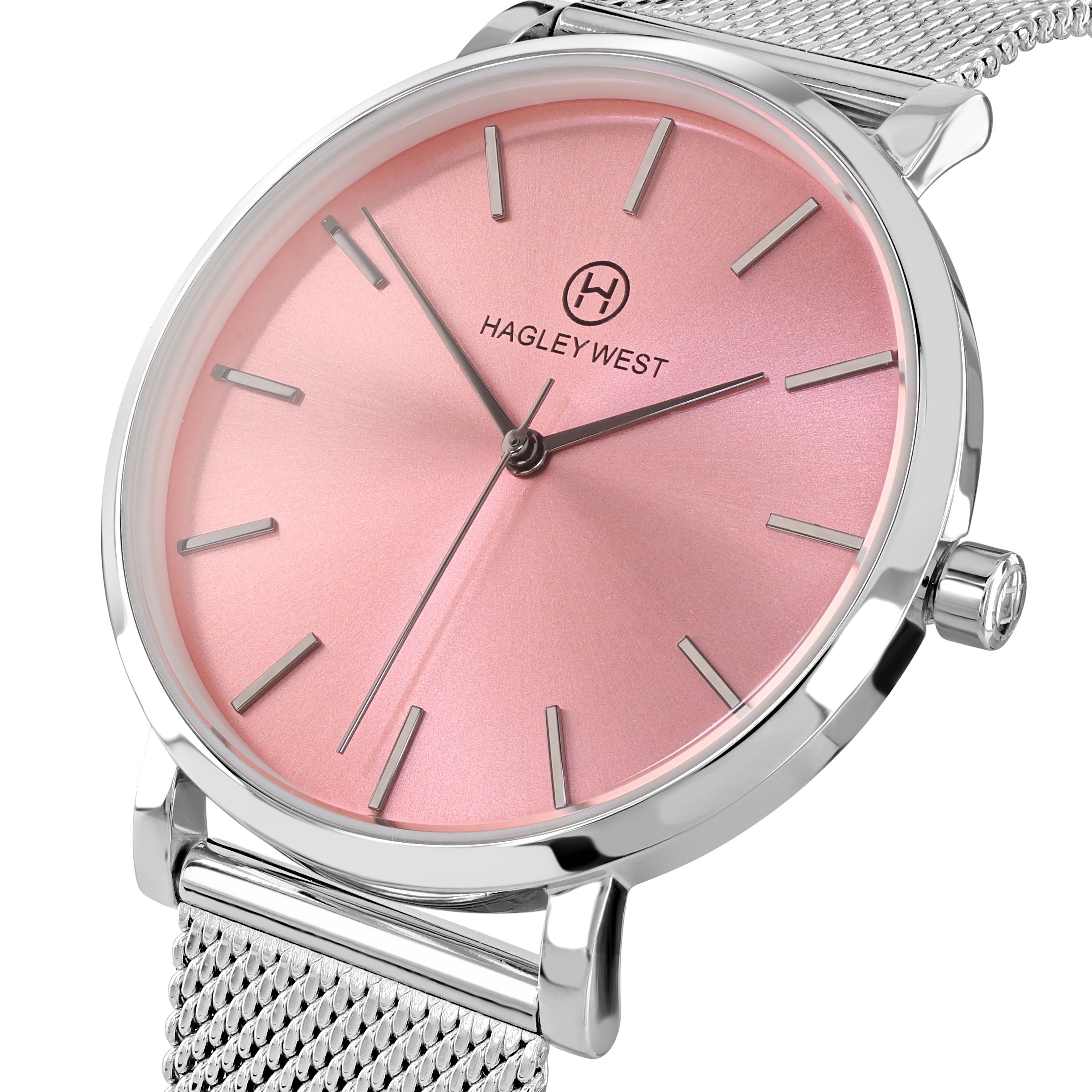 Inspiration Nurcan | Pink & Silver Watch | Women's Watches | Hagley West