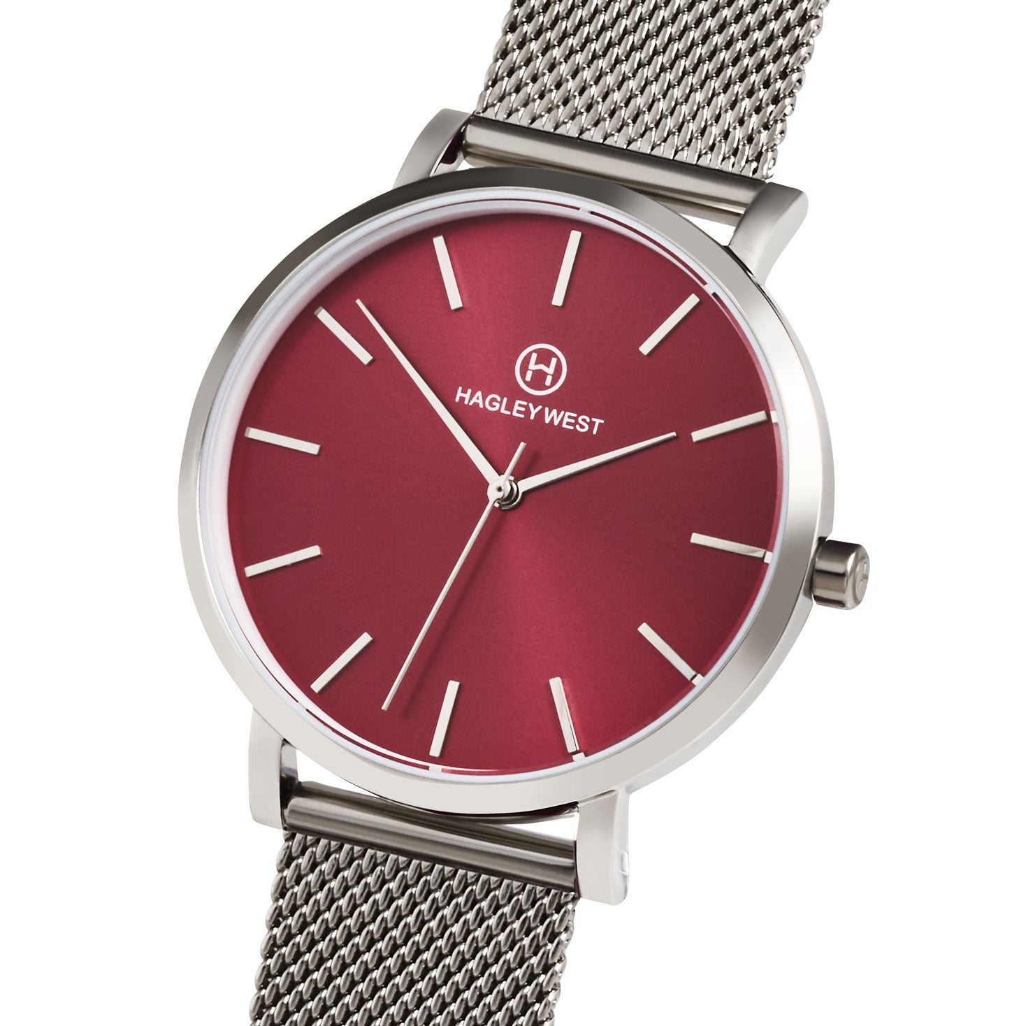 Inspiration Lynda | Red & Silver Watch | Women's Watches | Hagley West