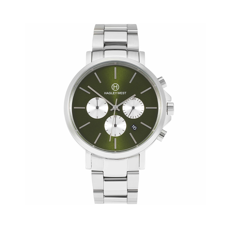 Chrono - HWW109 | Green/Silver Link