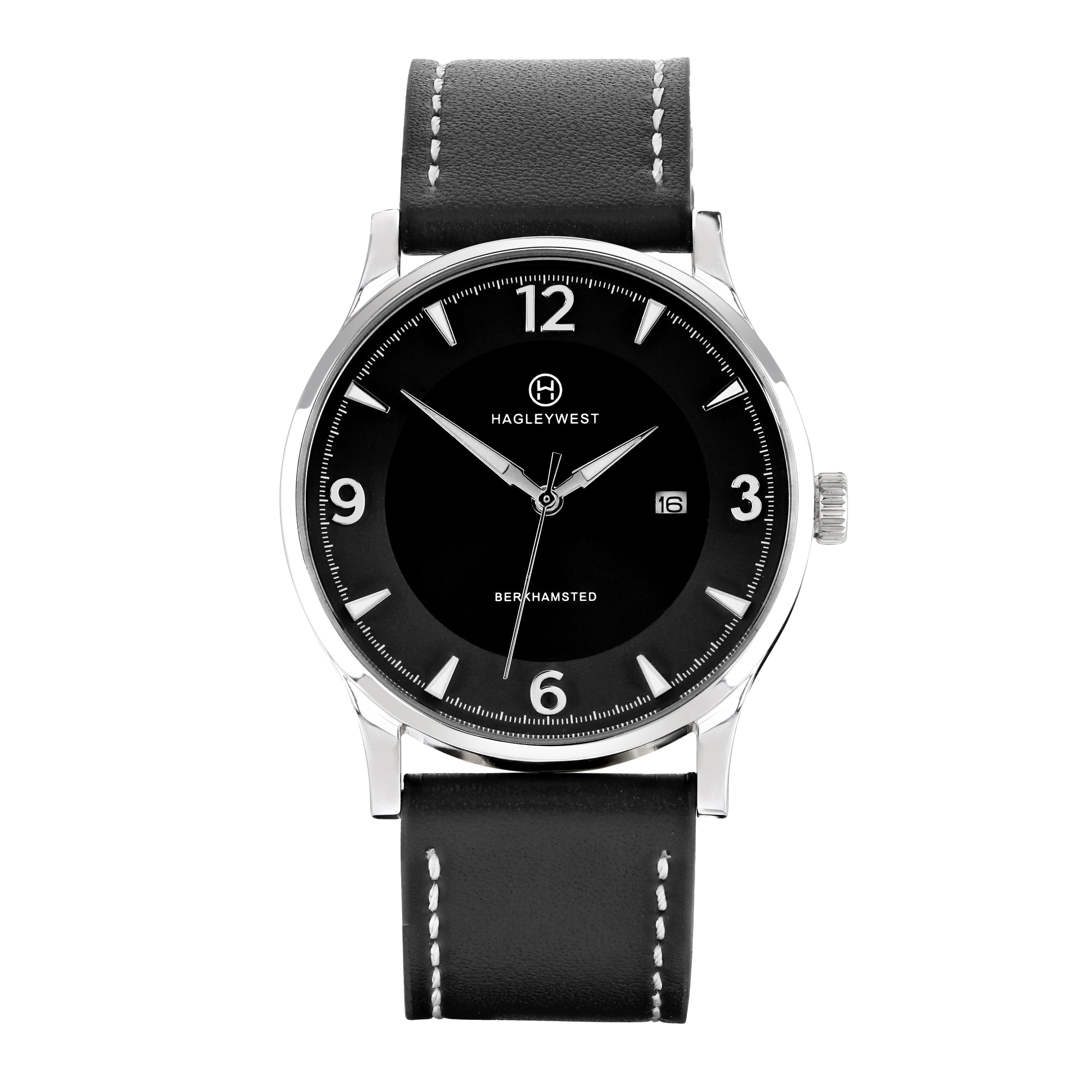 Entrepreneur Ambition | Black Leather Watch | Men's Watches | Hagley West