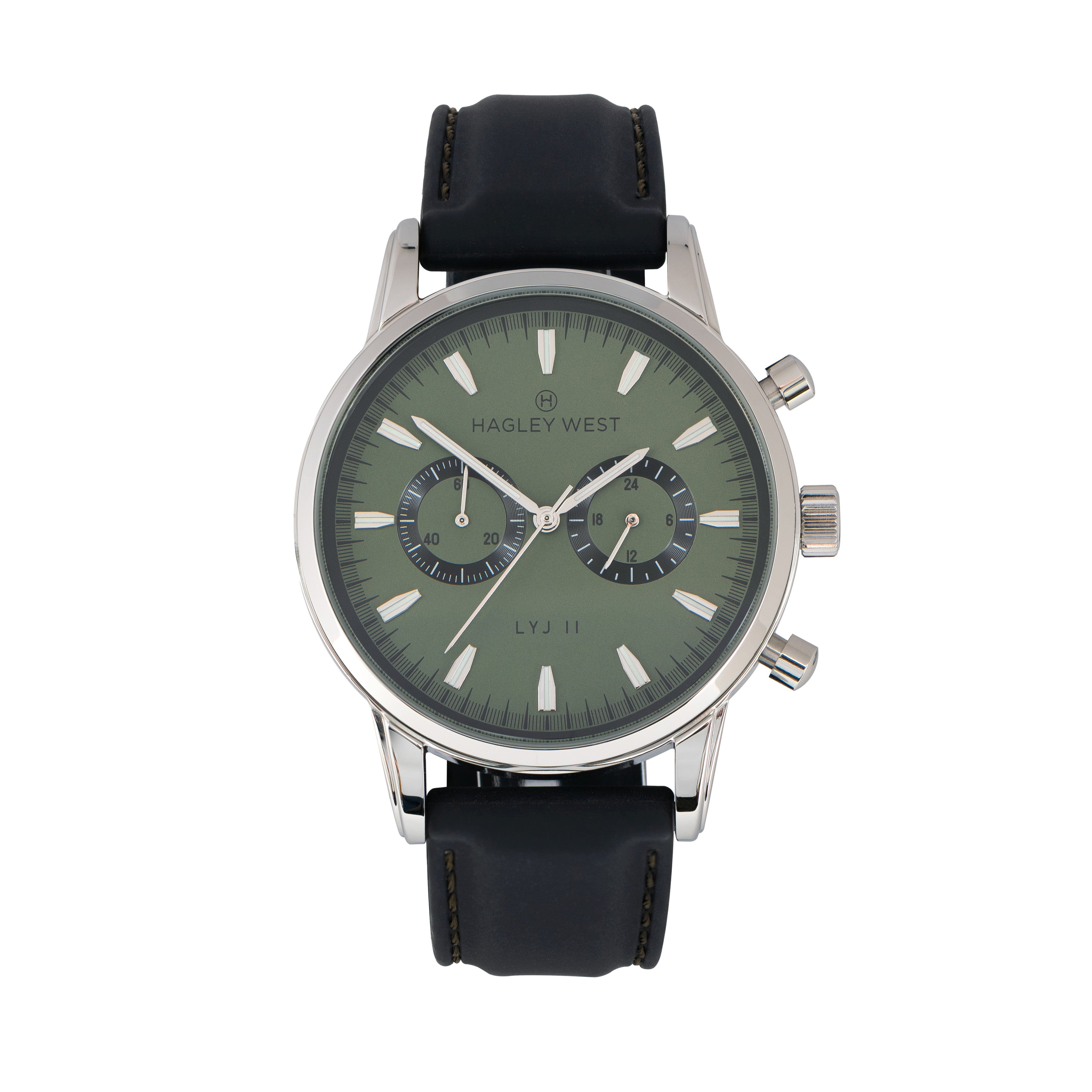 LYJ II Omaha | Green & Silver Watch | Men's Watches | Hagley West
