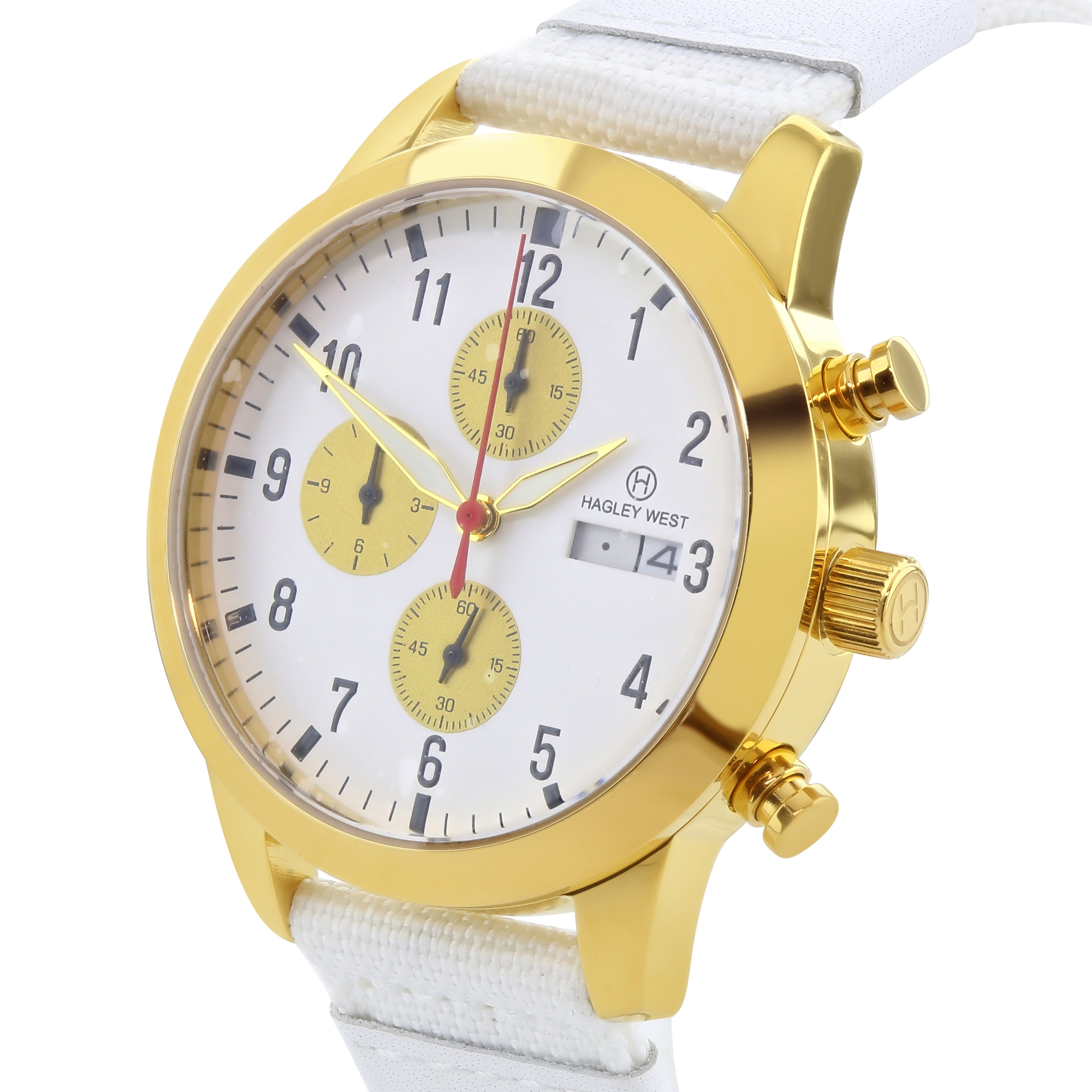 Aviator Canary | White & Gold Watch | Women's Watches | Hagley West