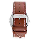 Entrepreneur Risk | White & Brown Leather Watch | Men's Watches | Hagley West