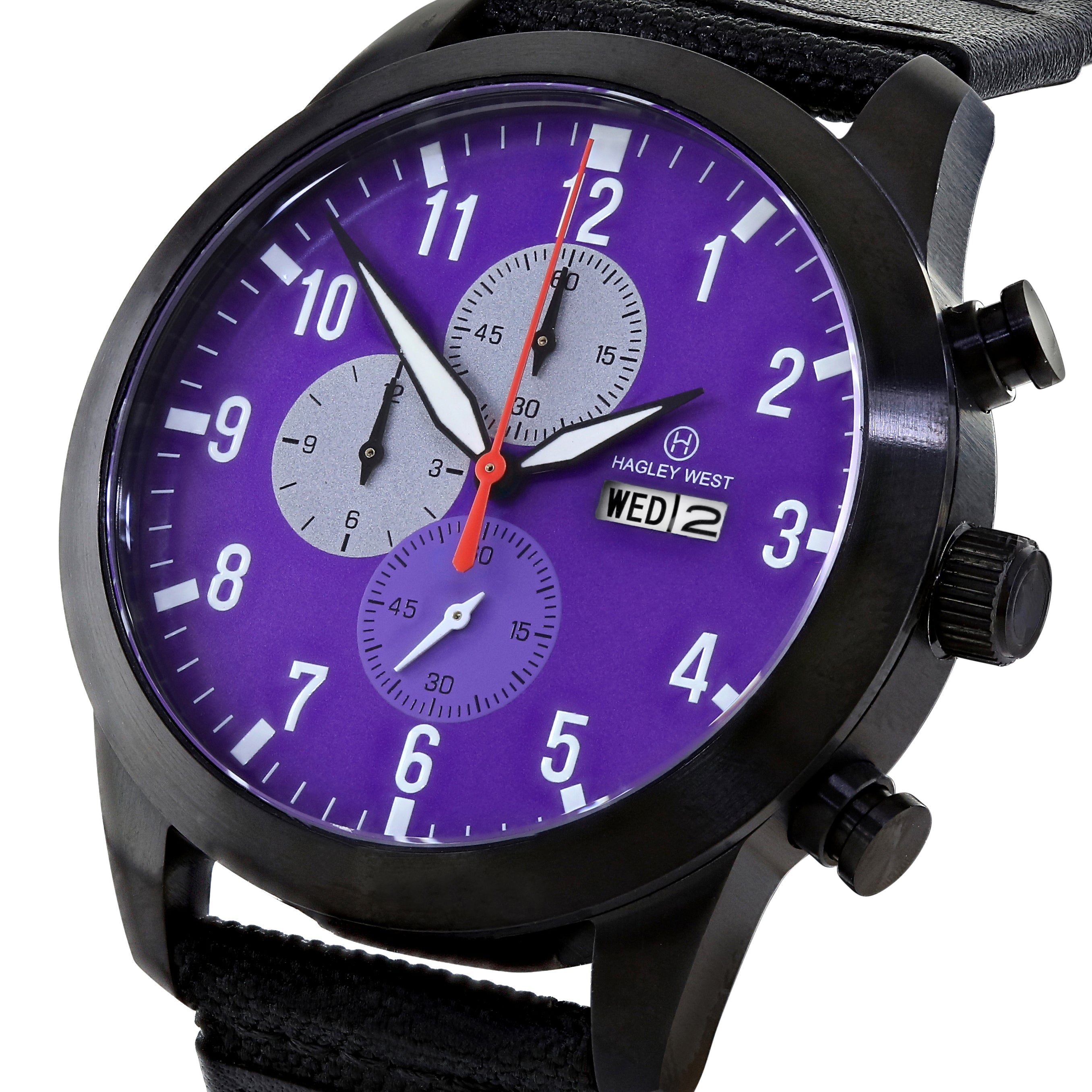 Aviator Wildcat | Purple Face Watch | Mens Watches | Hagley West