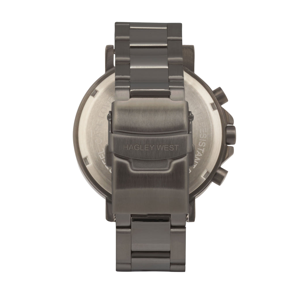 Chrono Collection Gunmetal Grey Watch Men's Watches Hagley West